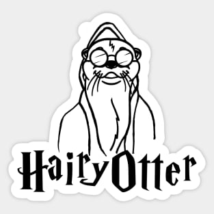 Hairy Otter Sticker